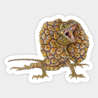 Frilled Lizard Sticker